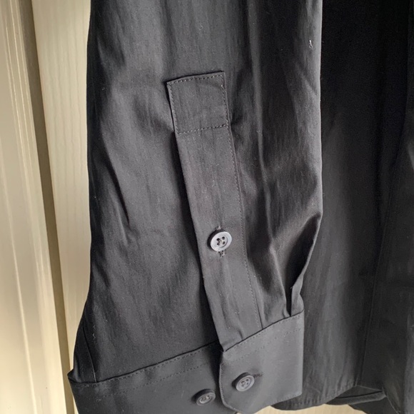 Alfani L/S Black Button Down Shirt(XL) - Picture 4 of 4